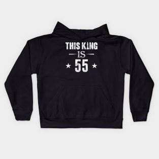 This King Is 55 Chess Lover Kids Hoodie